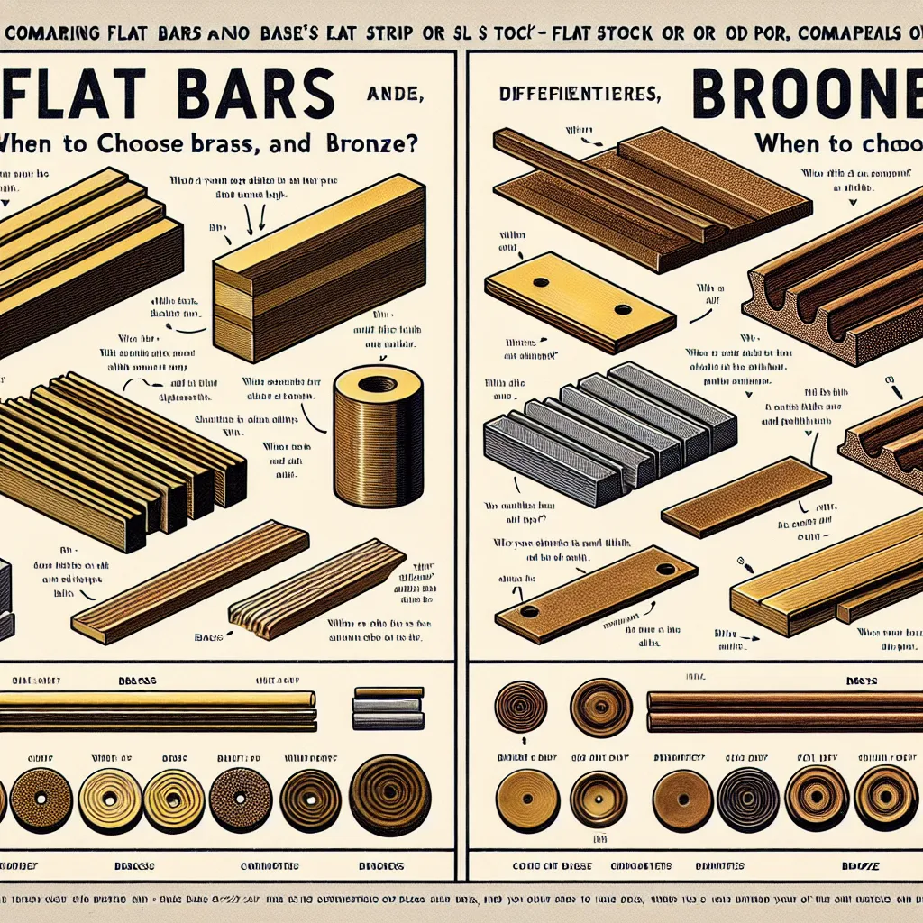 Porównanie płaskowników i prętów: kiedy wybrać mosiądz, a kiedy brąz?